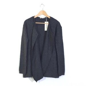 Eve & Al Gray + Black Open Sweater XS